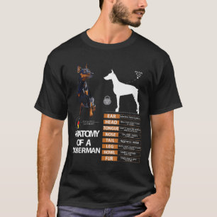 Doberman Dog Anatomy Mum Grandma Men Women Kids T-Shirt