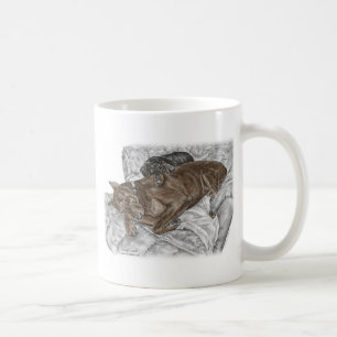 Doberman Dog and Puppy Coffee Mug