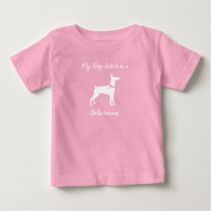 Doberman Dog Baby Shower Puppy Dobie Pinscher T-Shirt