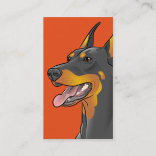 Doberman Dog Breed Customisable Business Cards