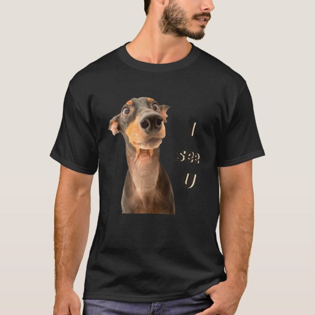 Doberman Dog Breed Dog Men Women And Kids T-Shirt (Front)