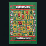 Doberman Dog Countdown Christmas Advent Calendar Tea Towel<br><div class="desc">Doberman Dog Countdown Christmas Advent Calendar kitchen towel features a watercolor of a Doberman with a Christmas hat and a Christmas dog collar. Funny design for Dog Lovers!</div>