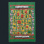 Doberman Dog Countdown Christmas Advent Calendar Tea Towel<br><div class="desc">Doberman Dog Countdown Christmas Advent Calendar kitchen towel features a watercolor of a Doberman with a Christmas hat and a Christmas dog collar. Funny design for Dog Lovers!</div>