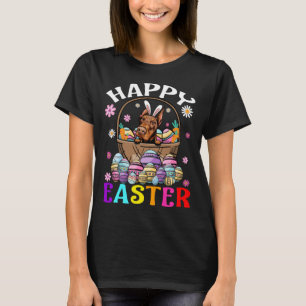 Doberman Dog Happy Easter Bunny Eggs Easter T-Shirt