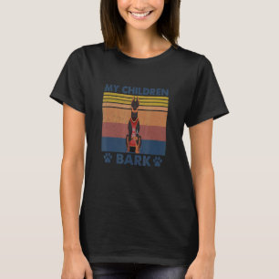 Doberman Dog Mum My Children Bark Mothers Day T-Shirt