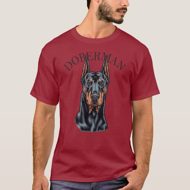 Doberman Dog T-Shirt (Front)