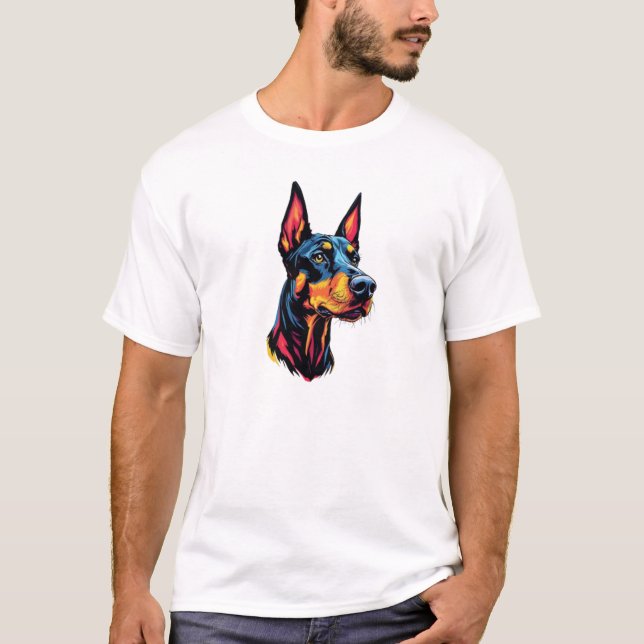 Doberman Dog T-Shirt (Front)
