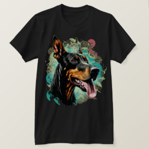 Doberman Dog With Tongue Out T-Shirt