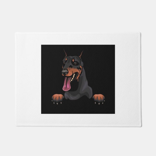 Doberman Door Mat  (Front)