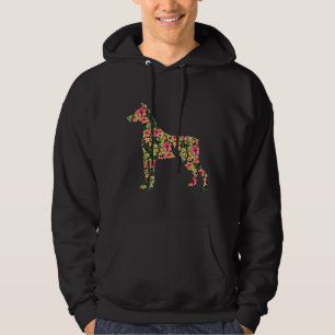 Doberman Flower Doberman Doberman Funny Dobermans Hoodie