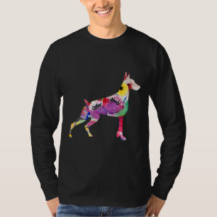 Doberman Flower Doberman Doberman Funny Dobermans T-Shirt