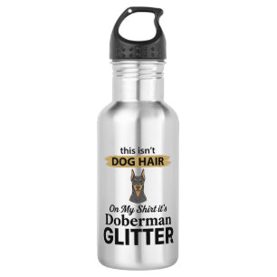 Doberman Glitter Funny Dog Lover Vintage Design_1 532 Ml Water Bottle