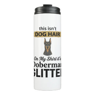 Doberman Glitter Funny Dog Lover Vintage Design_1 Thermal Tumbler