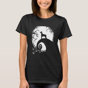 Doberman Halloween Under The Moonlight Spooky Dog T-Shirt
