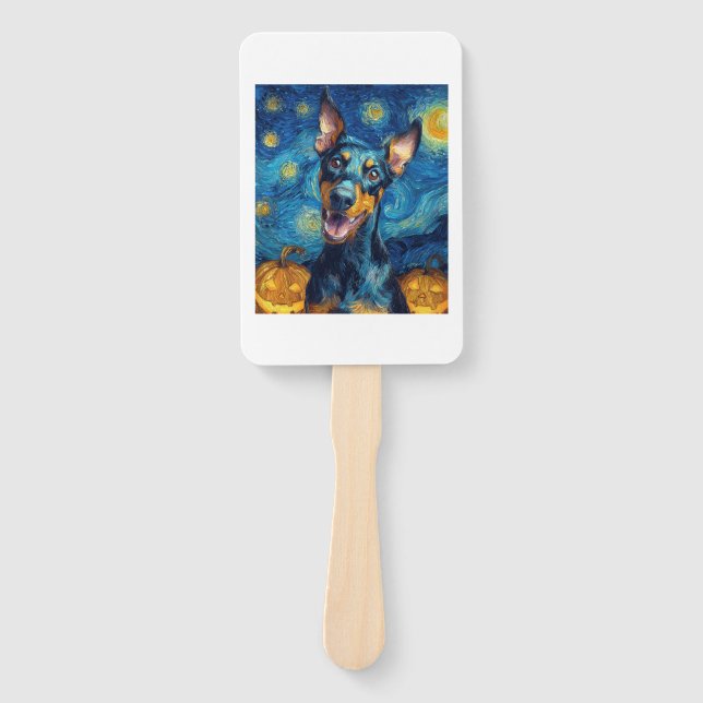 doberman hand fan (Front)