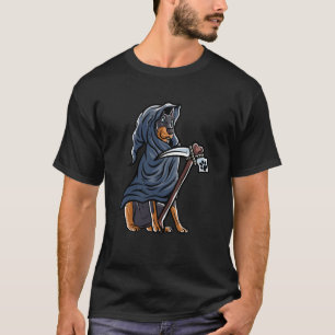 Doberman Happy Halloween Costume Grim Reaper Sweat T-Shirt