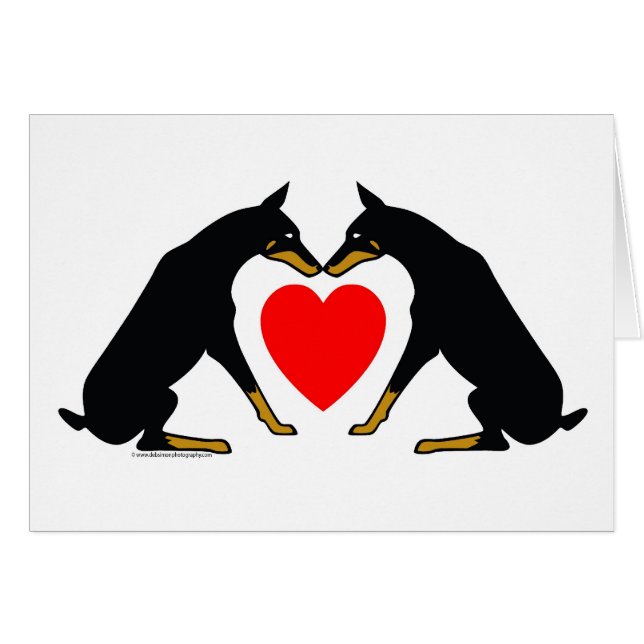 Doberman Heart (Front Horizontal)