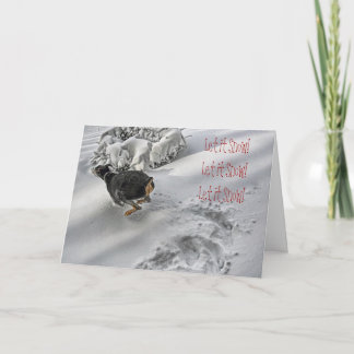 Doberman Holiday Bliss Greeting Card