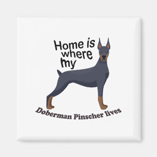 Doberman Home Magnet