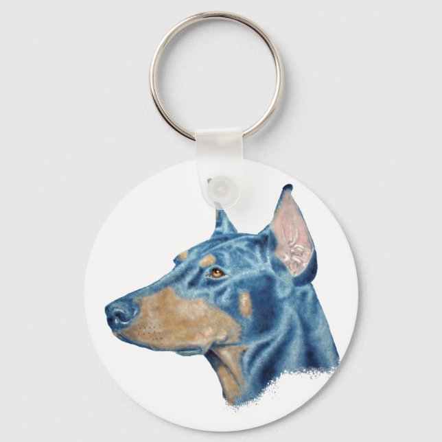 Doberman Key Ring (Front)