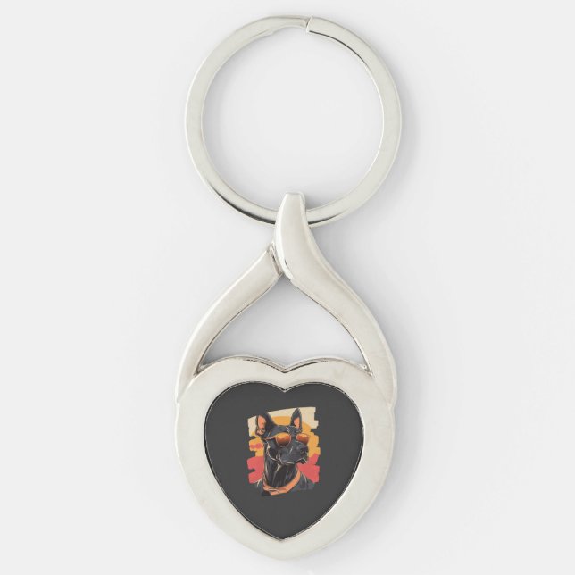 Doberman Key Ring (Front)
