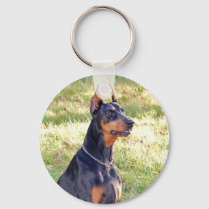 Doberman Keychain