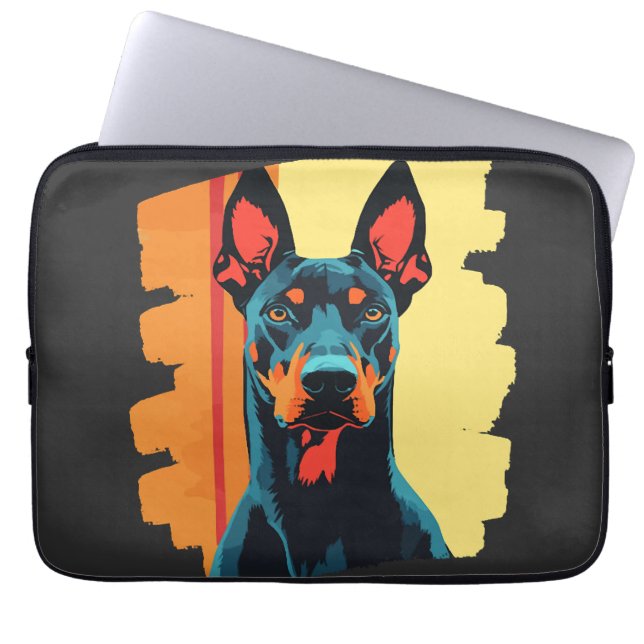 Doberman Laptop Sleeve (Front)