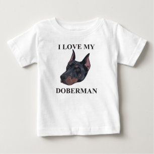 Doberman Love Baby T-Shirt