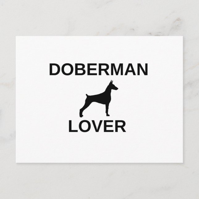 doberman lover postcard (Front)