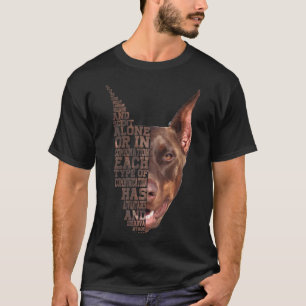 Doberman Low Poly Dog Person T-Shirt