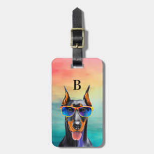Doberman Luggage Tag