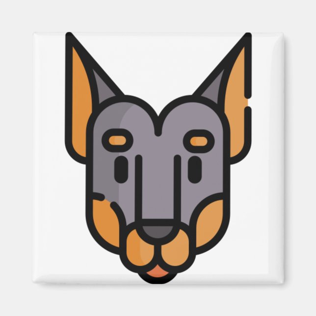 Doberman Magnet (Front)
