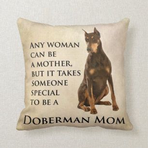Doberman Mom Pillow