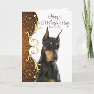 Doberman Mother's Day Card