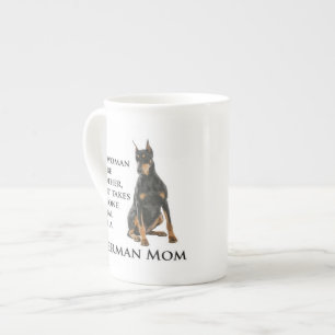 Doberman Mum Bone China Mug
