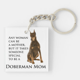 Doberman Mum Keychain