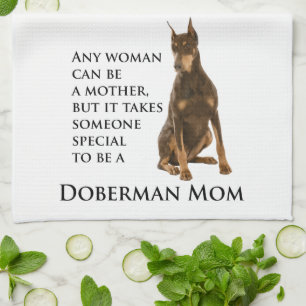 Doberman Mum Kitchen Towel