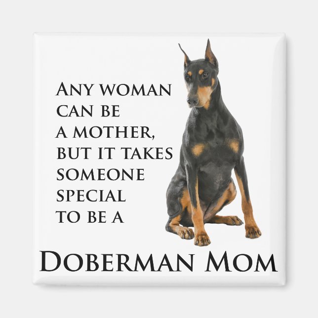 Doberman Mum Magnet (Front)