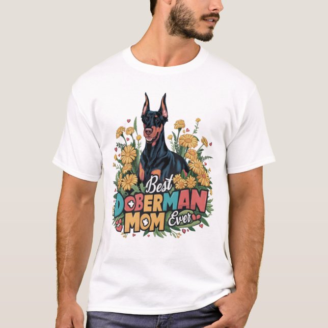 Doberman Mum T-Shirt (Front)