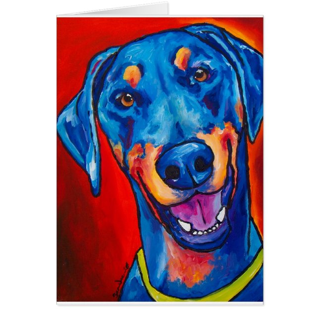 Doberman (natural black and tan) (Front)