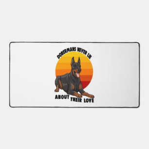 Doberman Never Lie About Their Love Desk Mat