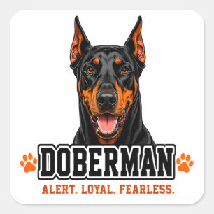 🐾 Doberman Owner Pride 🐾 Square Sticker