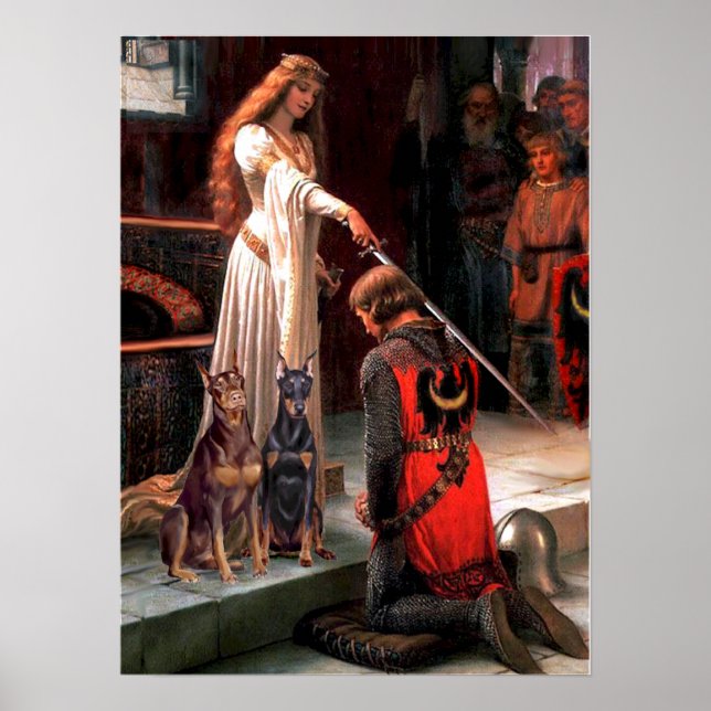 Doberman Pair - The Accolade Poster (Front)