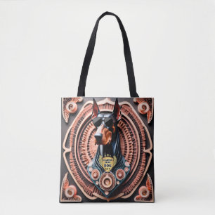 Doberman, Pet, Companion Canine, Tote Bag