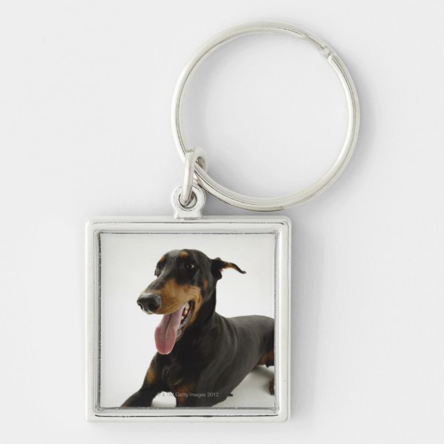Doberman Pinscher 2 Key Ring (Front)