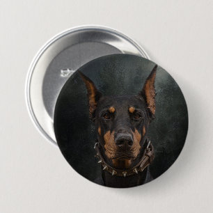 Doberman Pinscher  7.5 Cm Round Badge
