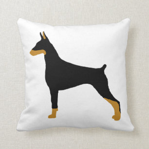 Doberman Pinscher black and tan silo.png Cushion