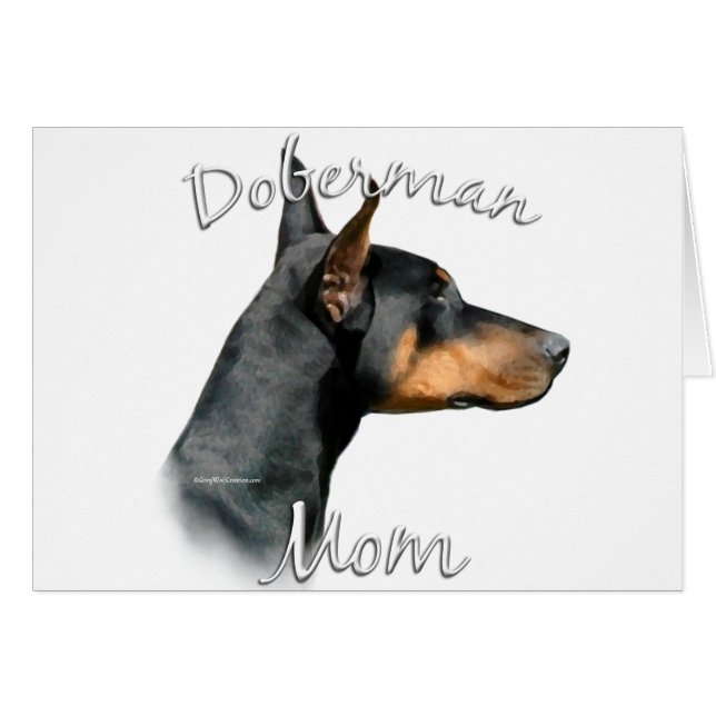 Doberman Pinscher (blk) Mum 2 (Front Horizontal)