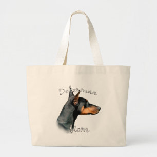 Doberman Pinscher (blk) Mum 2 Large Tote Bag