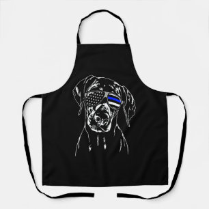 Doberman Pinscher Blue Line Sunglasses K9 dog Apron